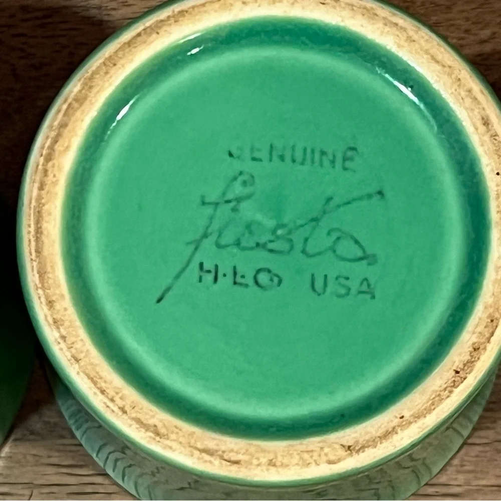 Vintage Fiesta Tom and Jerry Mugs in Original Green